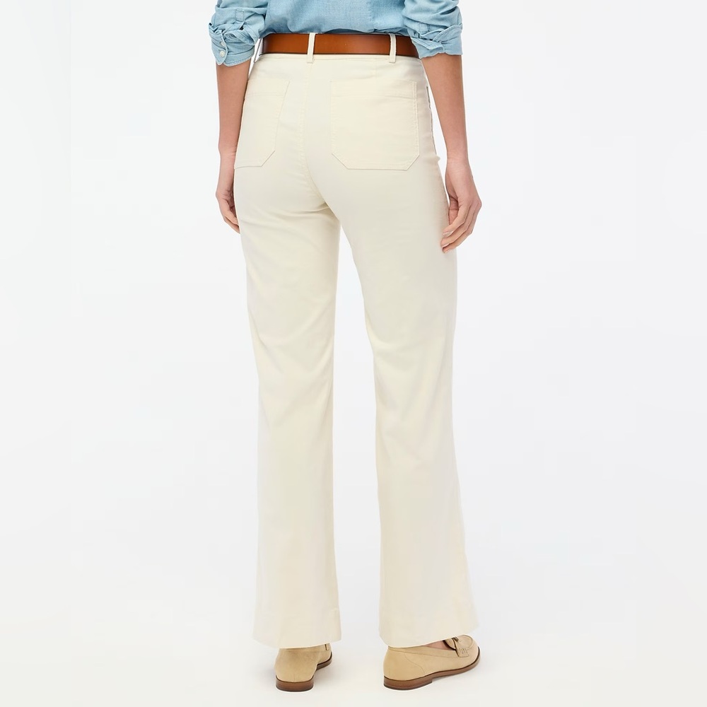 NWT J. Crew Lizzie high-rise patch-pocket wide-leg pant 29P - Picture 3 of 4